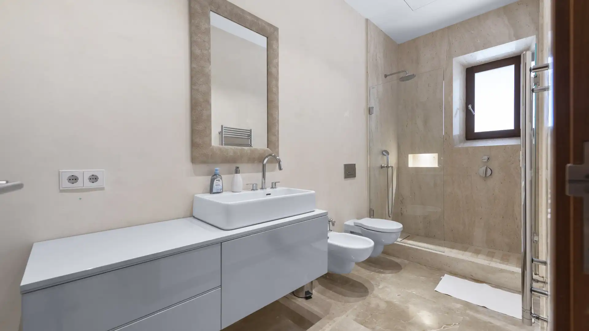 Badezimmer von Country house zum Verkauf in Manacor mit Klimaanlage, Heizung und Terrasse