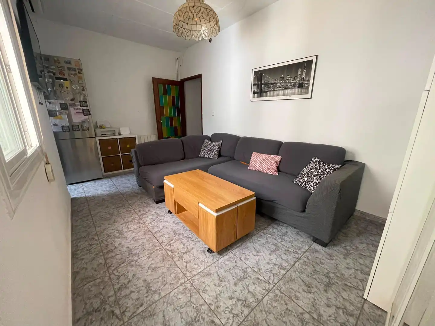 Sala de estar de Casa adosada en venta en Terrassa con Aire acondicionado y Calefacción