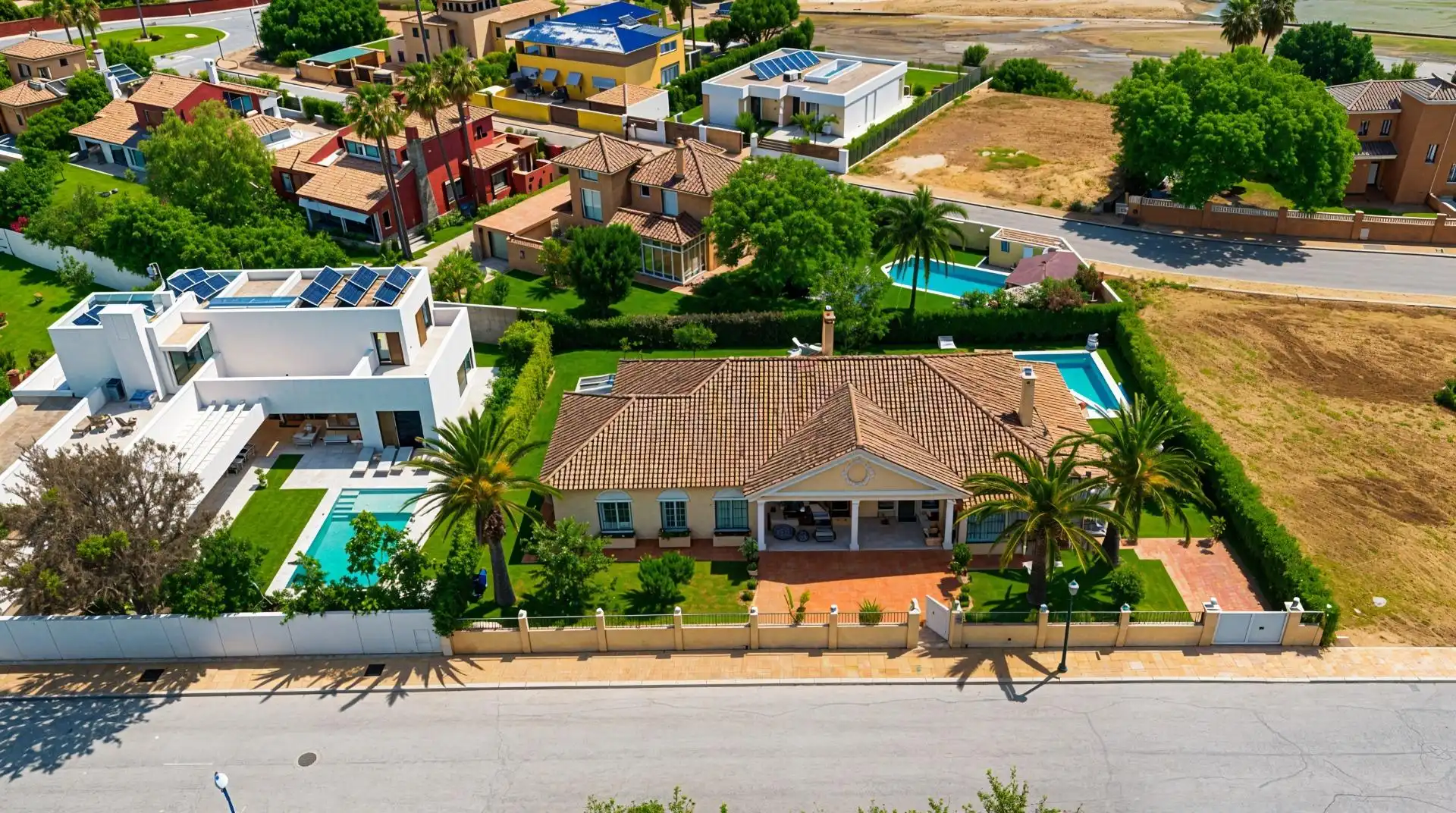 Vista exterior de Casa o xalet en venda en Chiclana de la Frontera amb Aire condicionat, Calefacció i Jardí privat