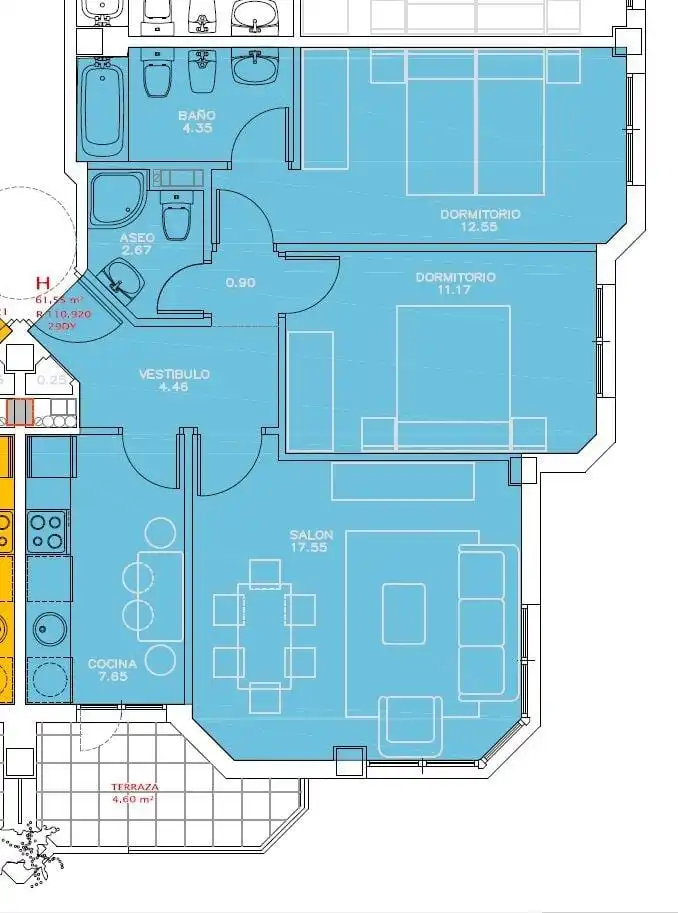 Appartement avec terrasse à vendre à Llanes pueblo, imagen 35
