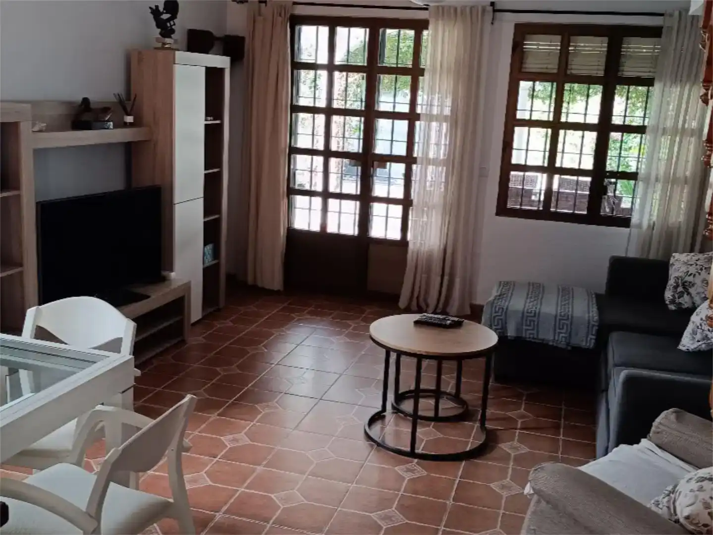 Living room of Houses for rent in Mijas  with Air Conditioner, Private garden and Furnished