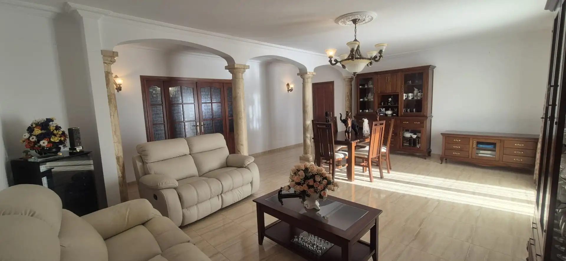 Living room of Houses for sale in Periana  with Terrace, Storage room and Furnished