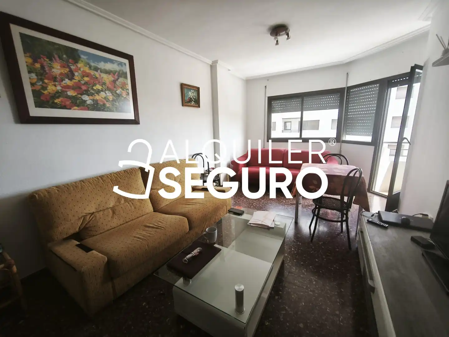 Sala de estar de Piso de alquiler en Zaragoza con Calefacción, Terraza y Trastero