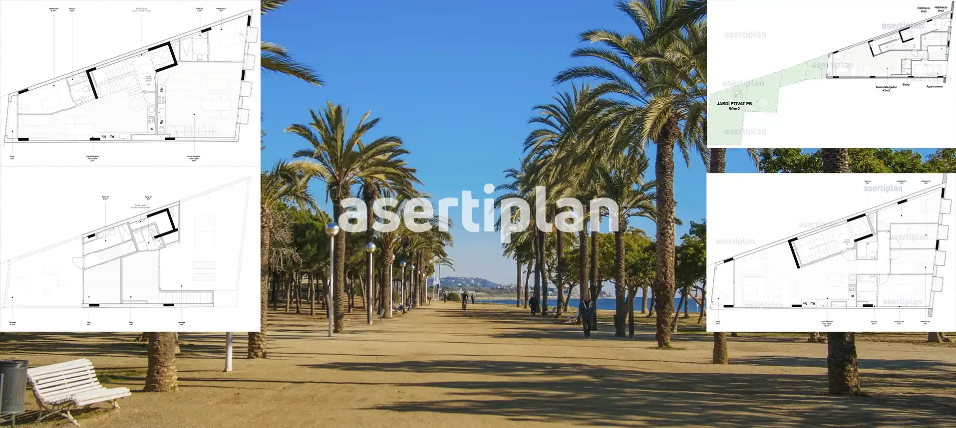 Vista exterior de Dúplex en venda en Mataró amb Aire condicionat, Calefacció i Terrassa