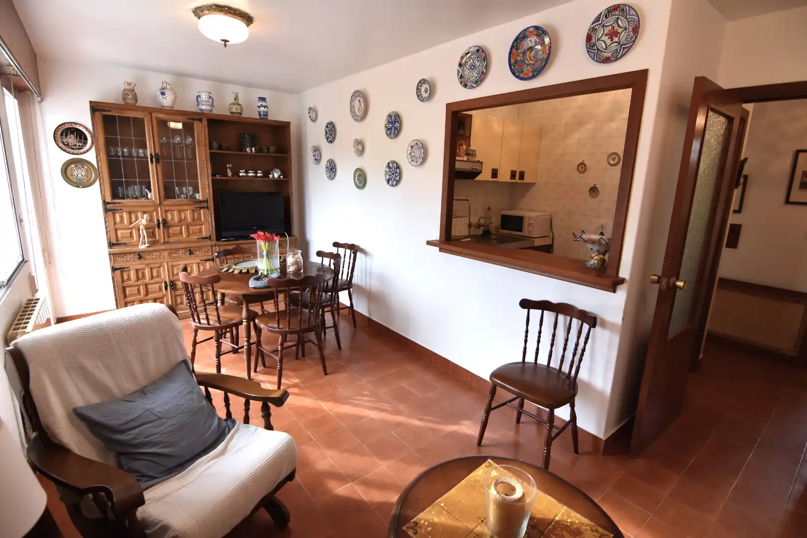 Comedor de Piso en venta en Pontedeume con Calefacción, Parquet y Terraza