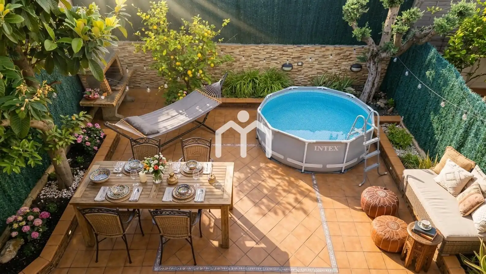 Terraza de Casa adosada en venta en Badalona con Aire acondicionado, Calefacción y Parquet