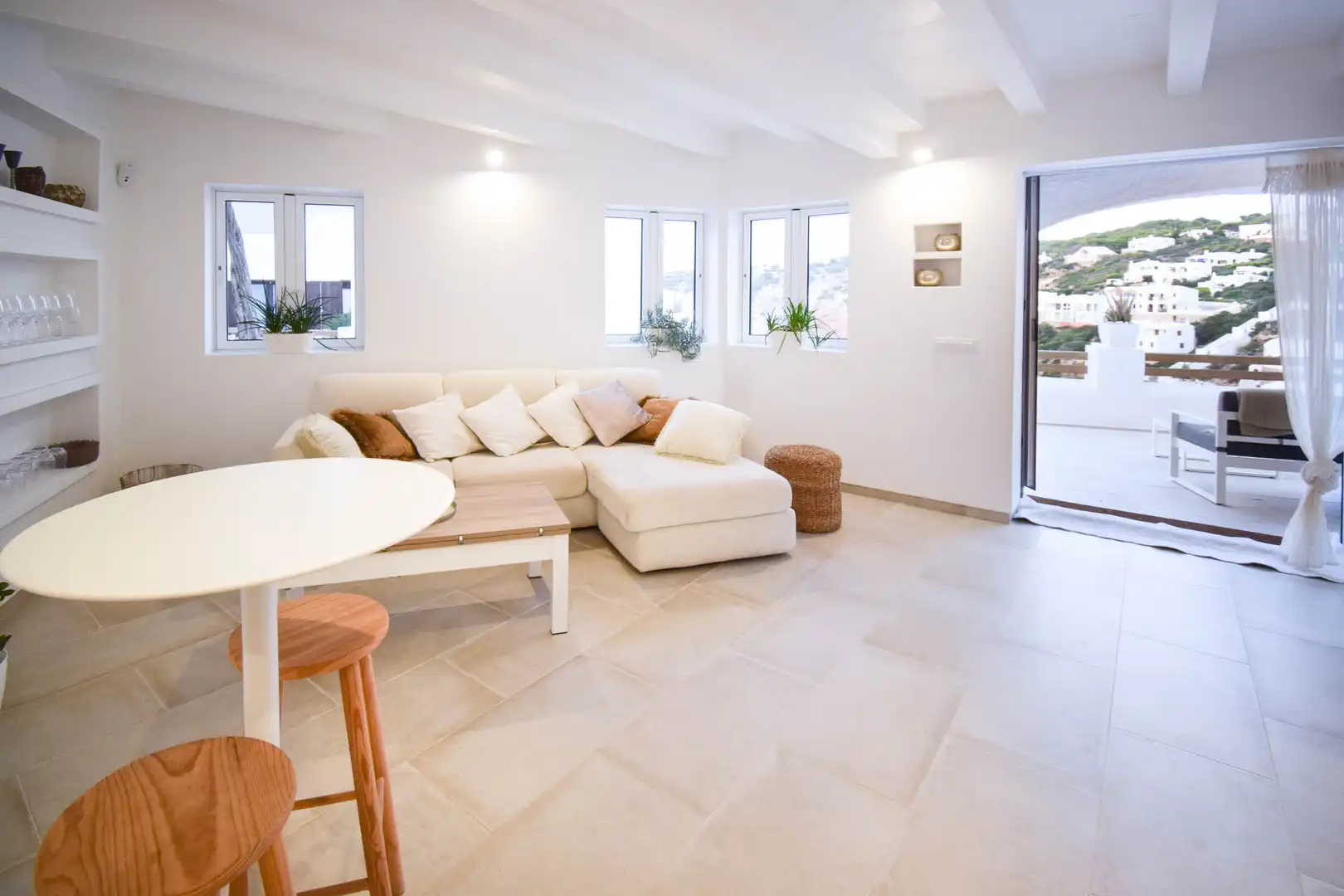 Wohnzimmer von Wohnungen zum Verkauf in Ciutadella de Menorca mit Klimaanlage, Terrasse und Abstellraum