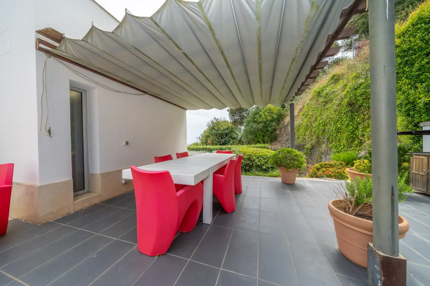 Terraza de Casa o chalet en venta en Santa Susanna con Aire acondicionado, Calefacción y Jardín privado