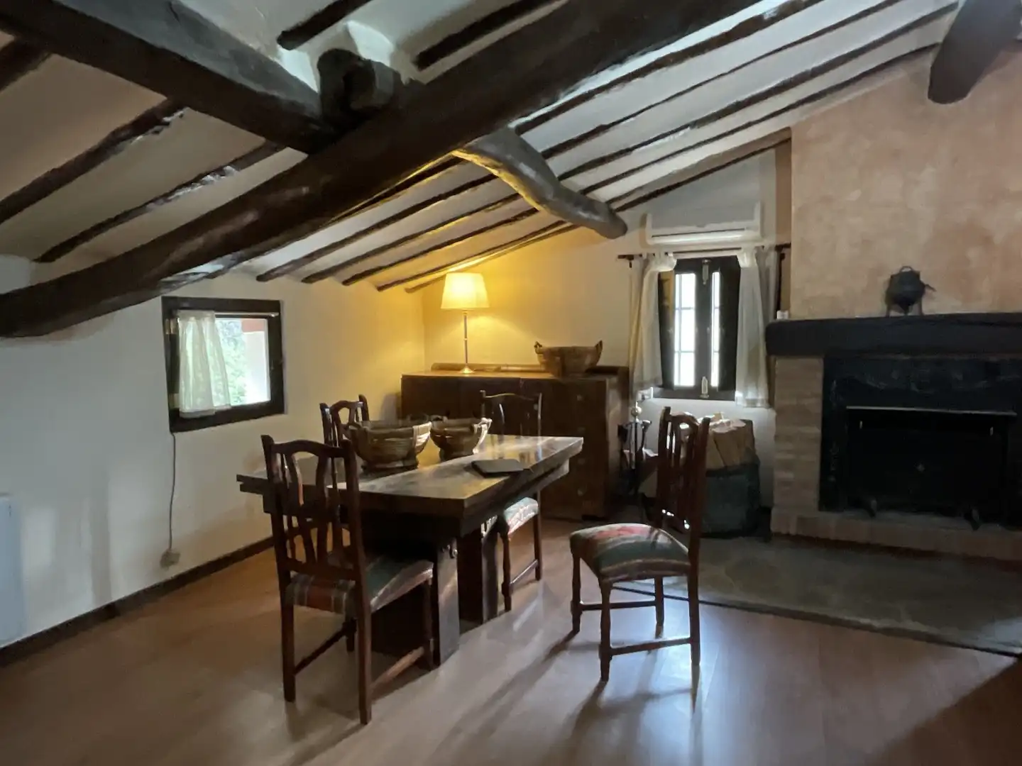 Dining room of Country homes for sale in Bobadilla  with Parquet flooring, Terrace and Storage room