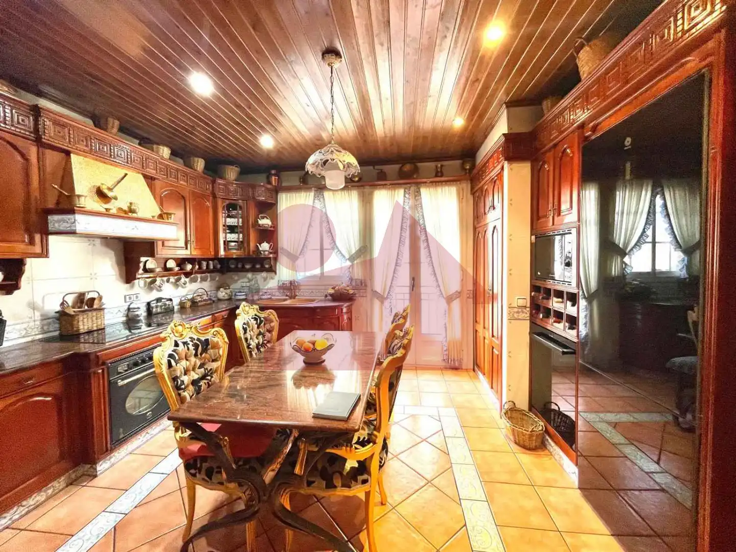 Cocina de Casa adosada en venta en Mollet del Vallès con Aire acondicionado, Calefacción y Jardín privado