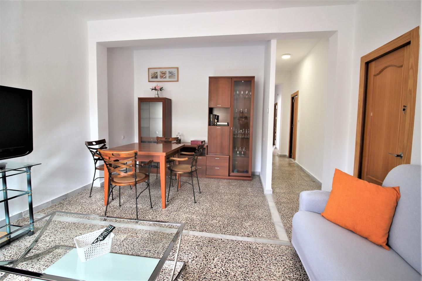 Sala d'estar de Finca rústica de lloguer en  Almería Capital amb Jardí privat i Moblat