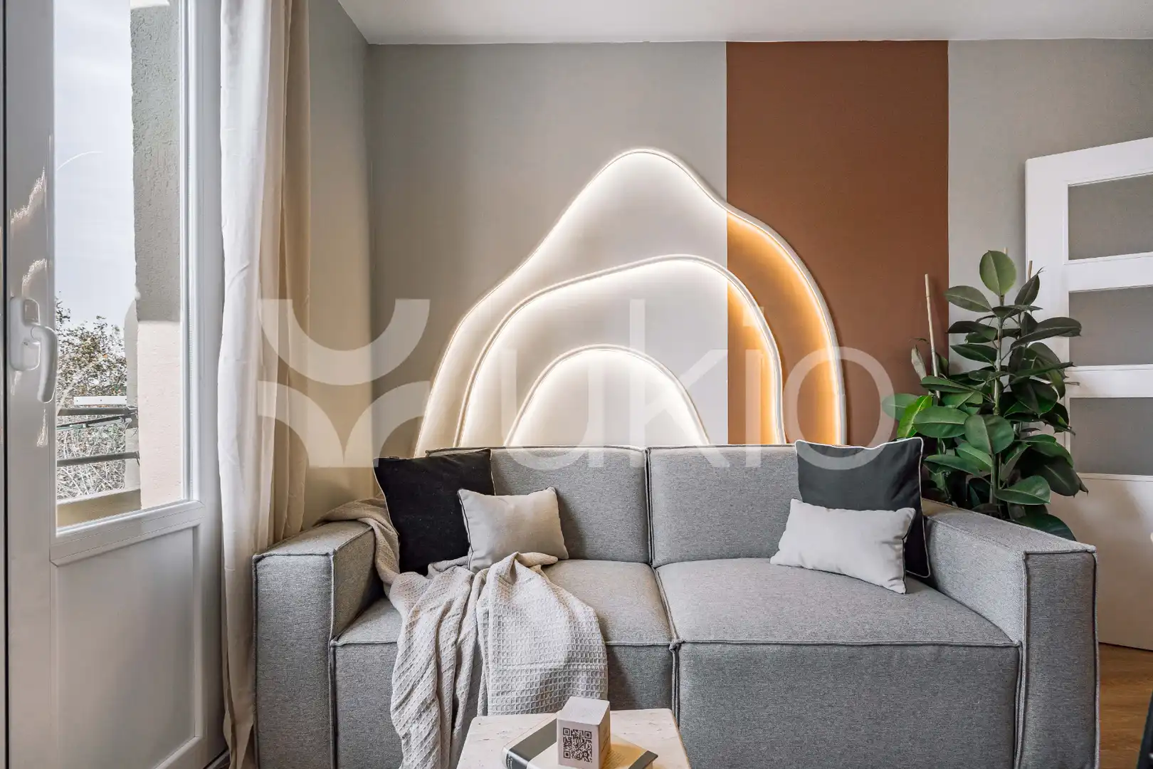 Sala d'estar de Apartament de lloguer en Madrid amb Aire condicionat, Calefacció i Terrassa