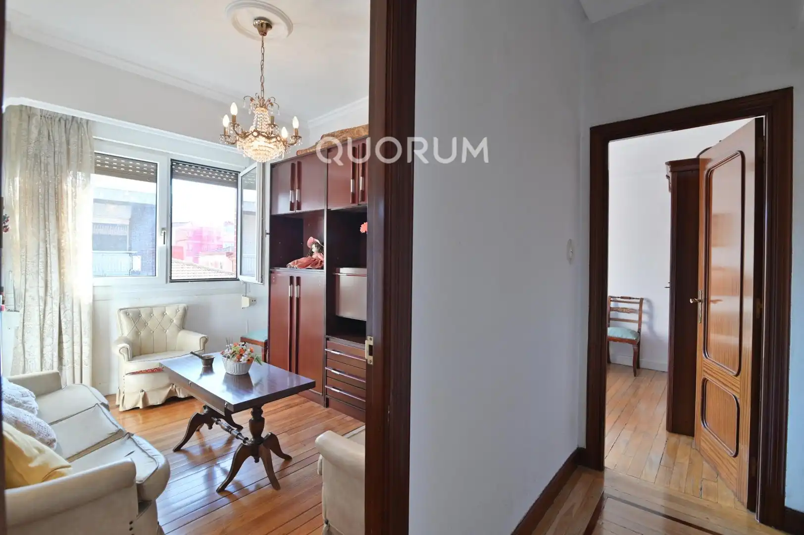Sala de estar de Piso en venta en Barakaldo  con Terraza, Amueblado y Balcón