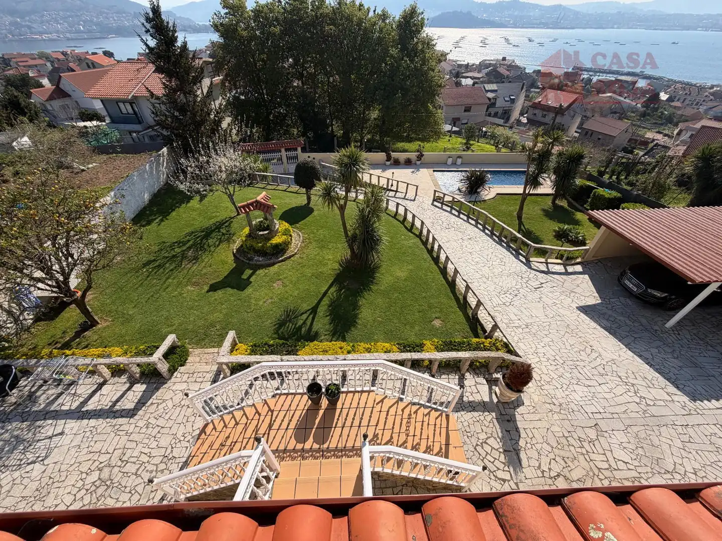 Terraza de Casa o chalet en venta en Moaña con Calefacción, Terraza y Trastero