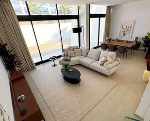 Sala d'estar de Dúplex en venda en Calpe / Calp amb Aire condicionat i Piscina comunitària
