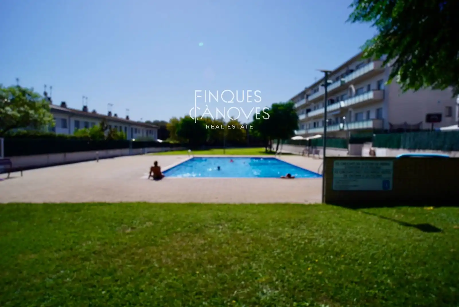 Swimming pool of Flat for sale in Girona  with Heating, Terrace and Swimming Pool