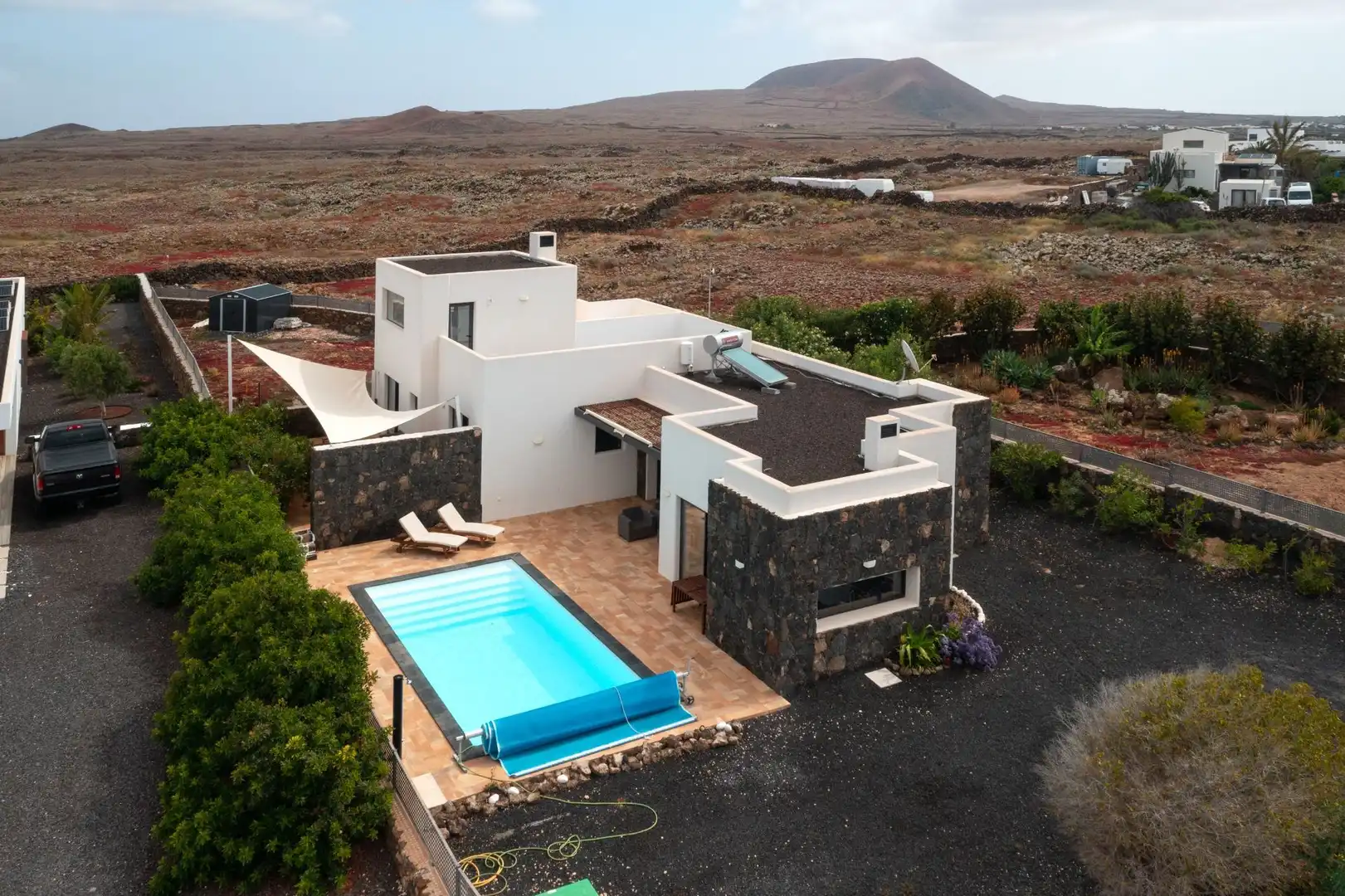 Vista exterior de Casa o chalet en venta en La Oliva con Jardín privado, Terraza y Trastero