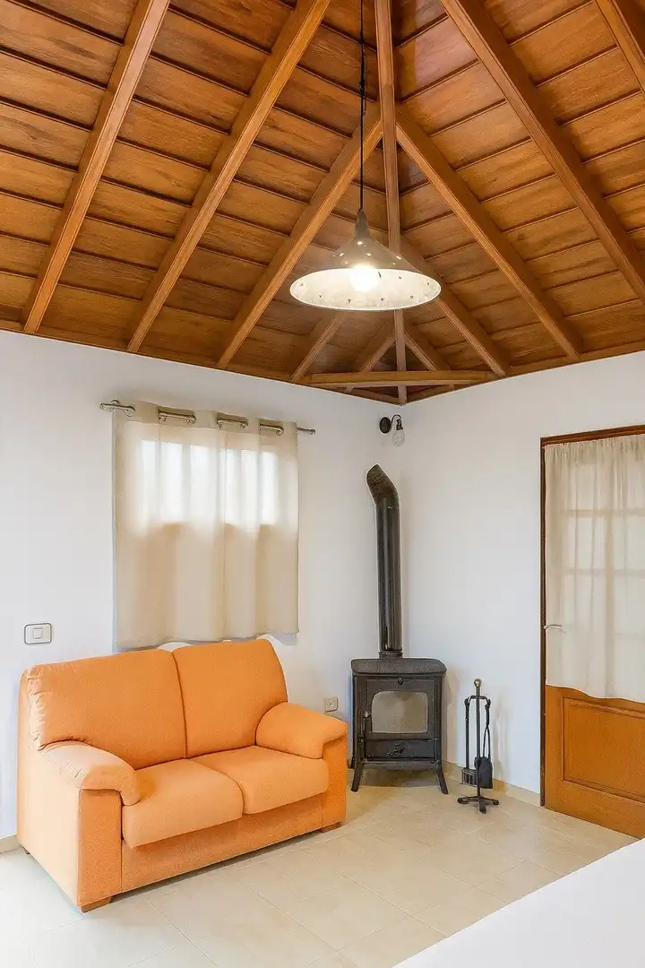 Sala d'estar de Finca rústica en venda en Breña Baja amb Jardí privat, Terrassa i Traster