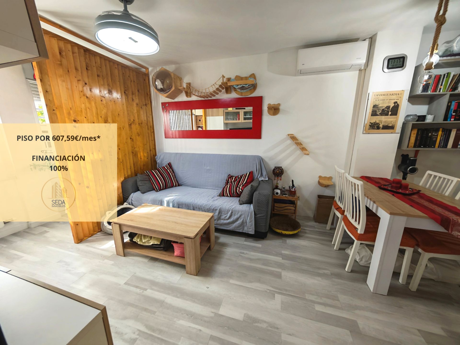 Sala d'estar de Planta baixa en venda en Terrassa amb Aire condicionat, Calefacció i Parquet