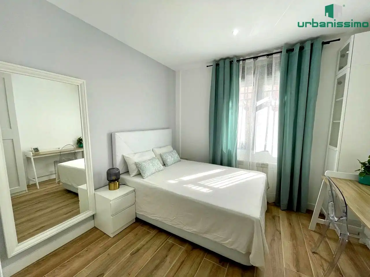 Habitación de Apartamento de alquiler en Madrid con Aire acondicionado, Calefacción y Terraza
