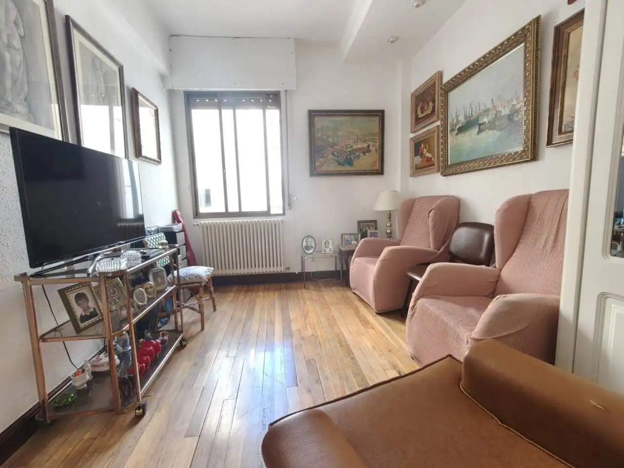 Sala de estar de Piso en venta en Indautxu