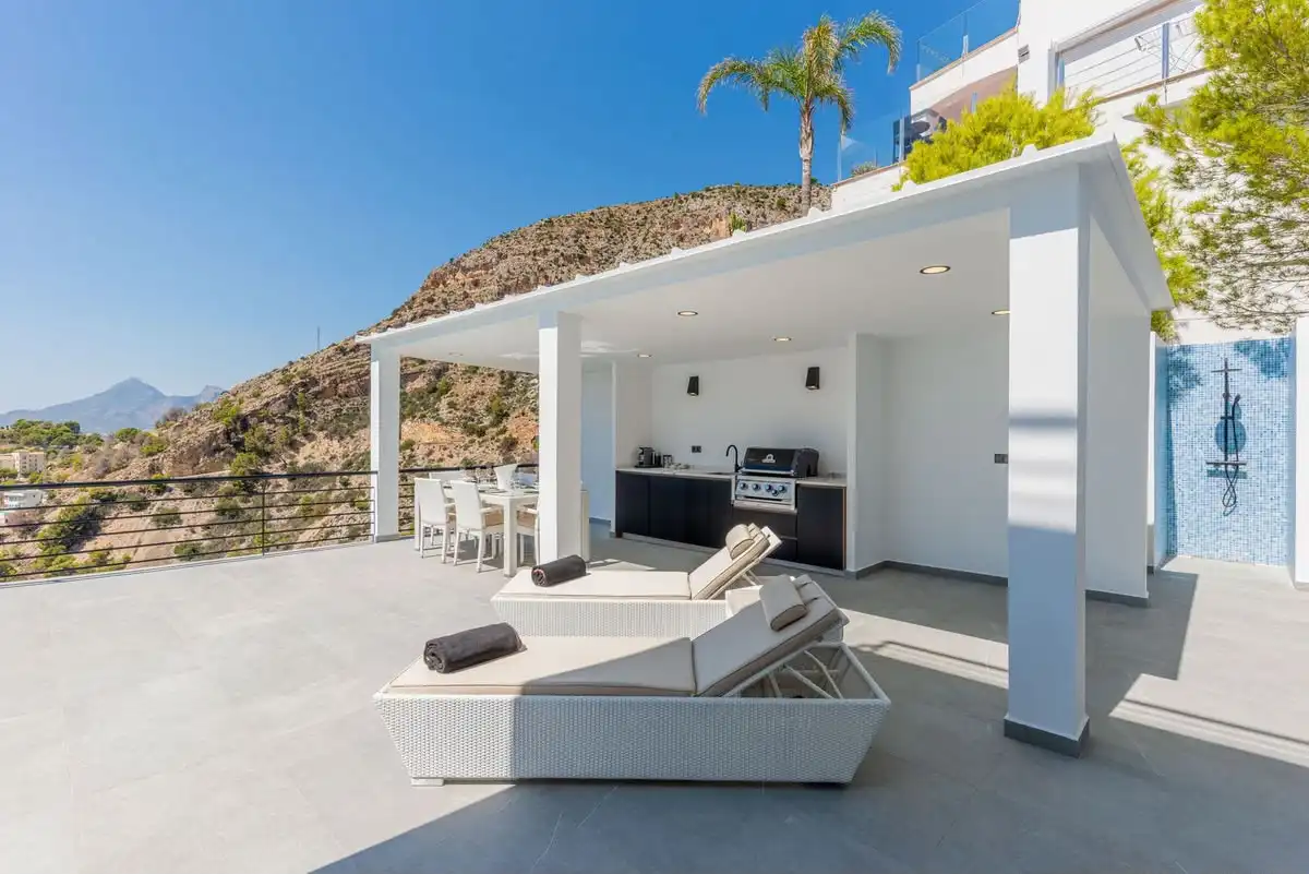 Terraza de Casa o chalet de alquiler en Altea con Aire acondicionado, Piscina y Amueblado