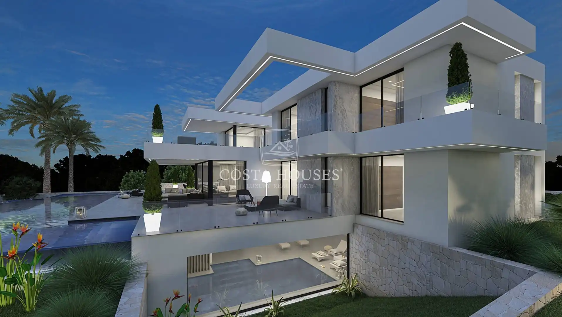 Exterior view of Houses for sale in Dénia  with Air Conditioner, Private garden and Terrace