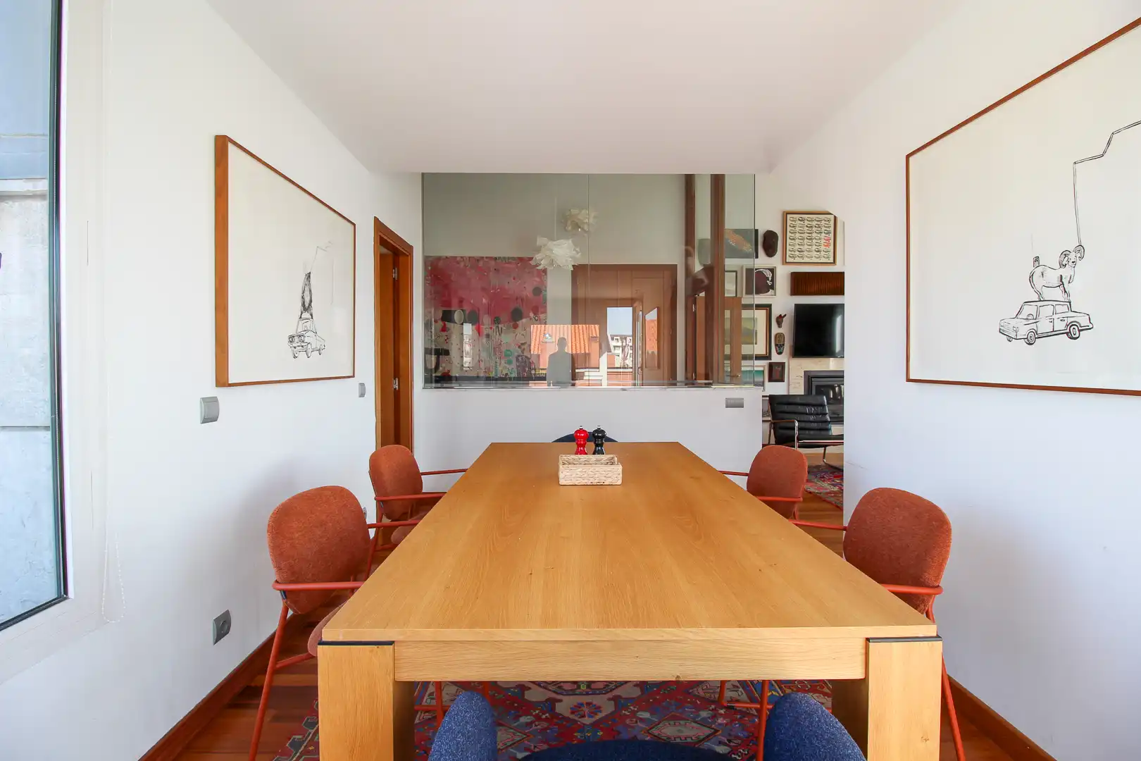 Dining room of Duplexes for sale in Santander  with Heating, Parquet flooring and Terrace