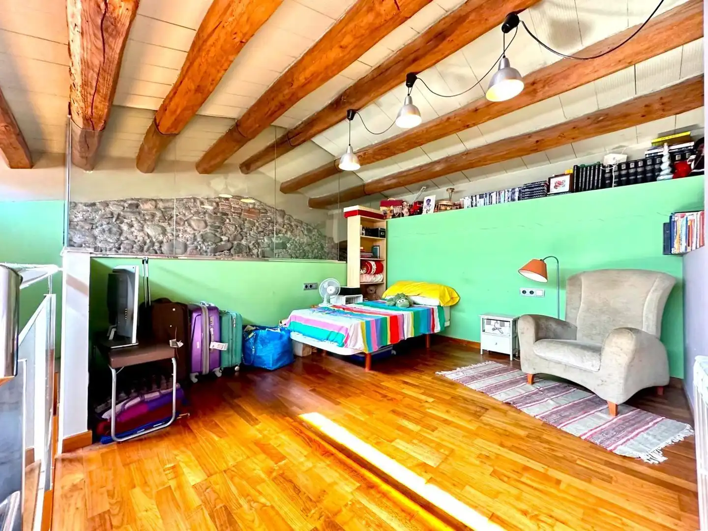Schlafzimmer von Haus oder Chalet zum Verkauf in Granollers mit Klimaanlage, Privatgarten und Terrasse