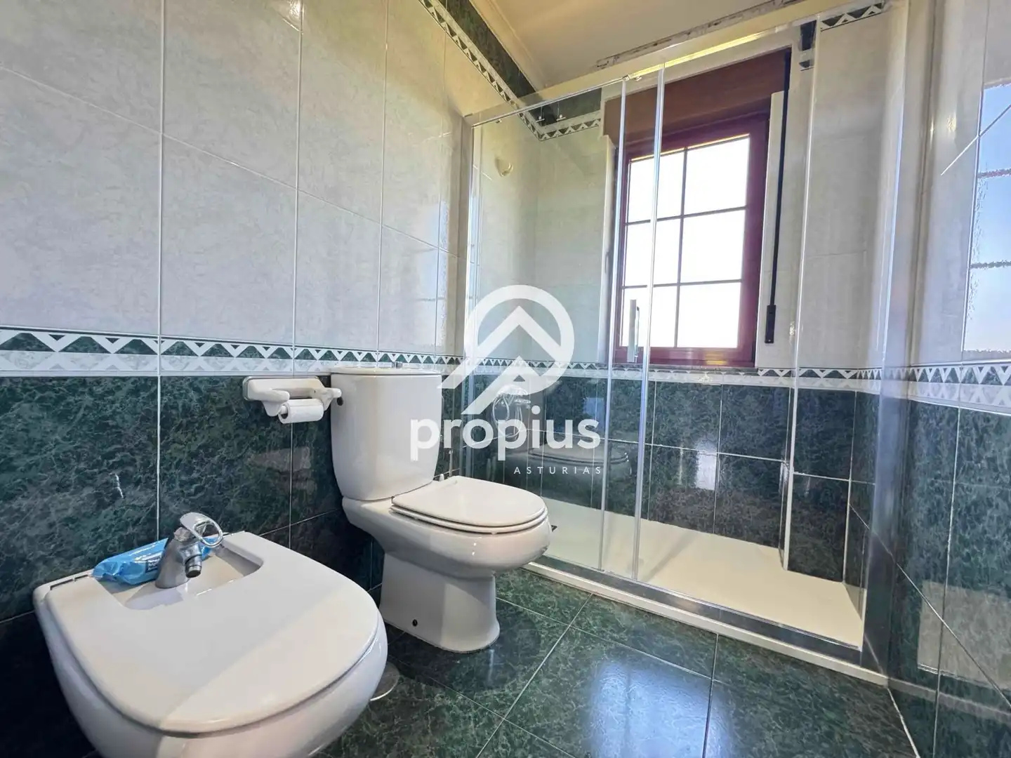 Baño de Casa o chalet en venta en Avilés con Calefacción, Jardín privado y Parquet