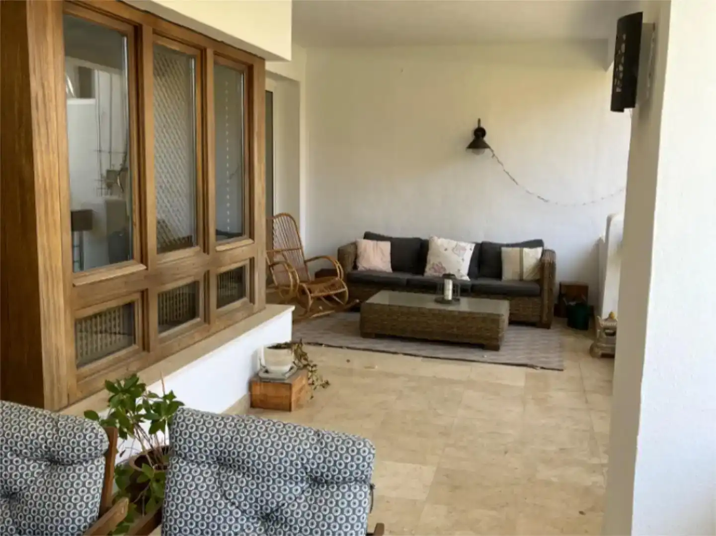 Terrassa de Pis de lloguer en Marbella amb Aire condicionat i Balcó