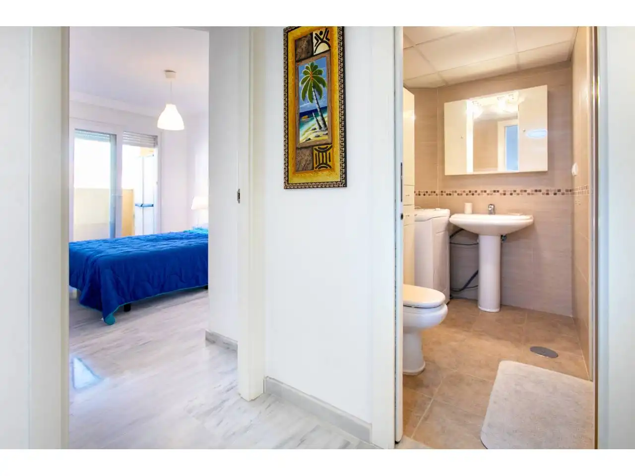 Bedroom of Flat for rent in Rincón de la Victoria  with Air Conditioner, Terrace and Furnished