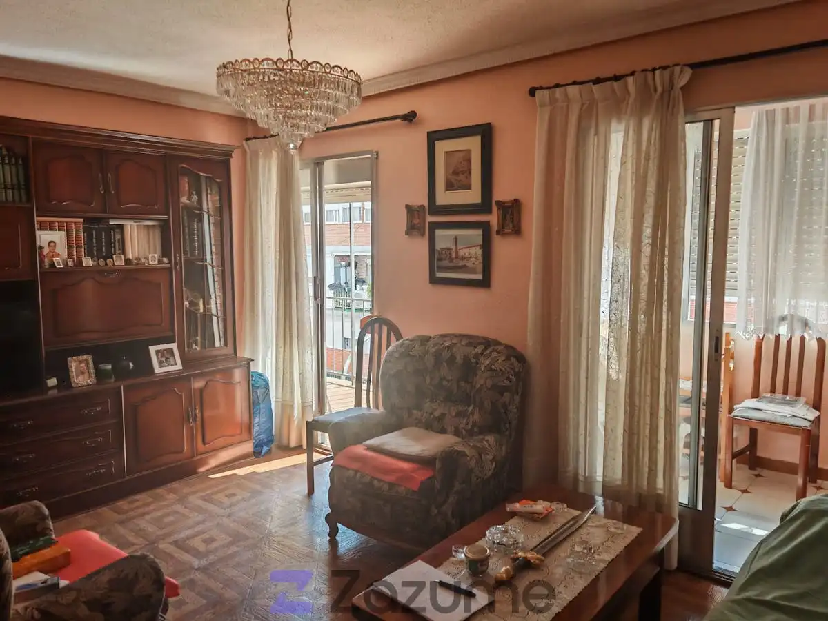 Living room of Flat for rent in Madrid  with Heating, Terrace and Furnished