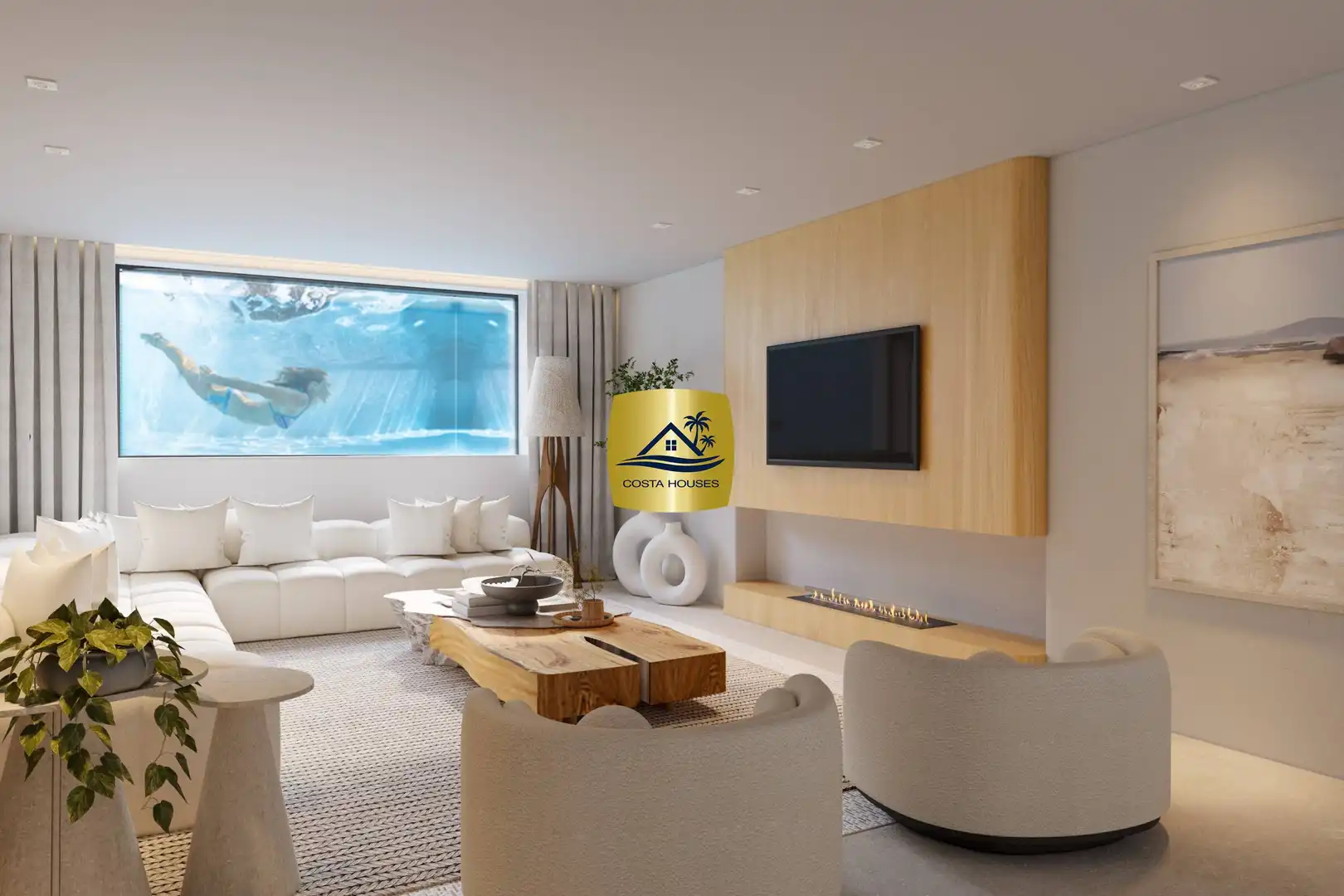 Living room of Houses for sale in Jávea / Xàbia  with Air Conditioner, Private garden and Terrace