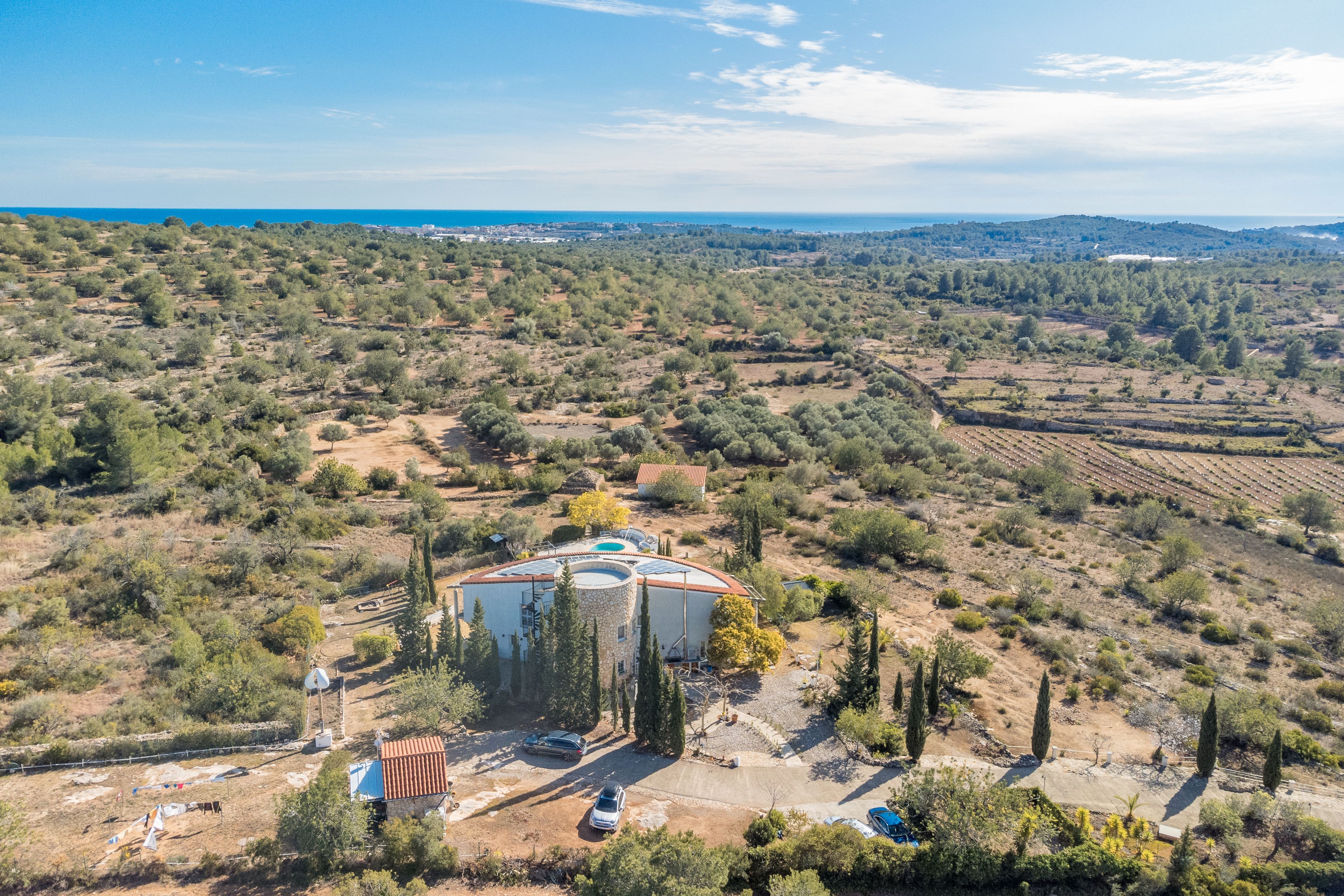 Exterior view of House or chalet for sale in La Nou de Gaià  with Air Conditioner, Heating and Private garden