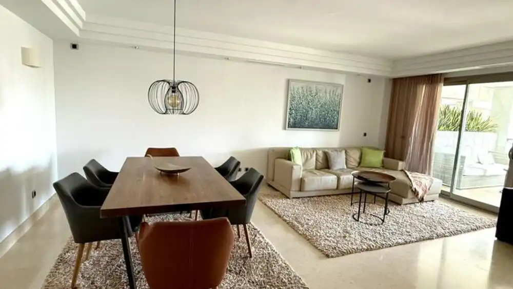Living room of Apartments for rent in Marbella  with Air Conditioner, Terrace and Swimming Pool