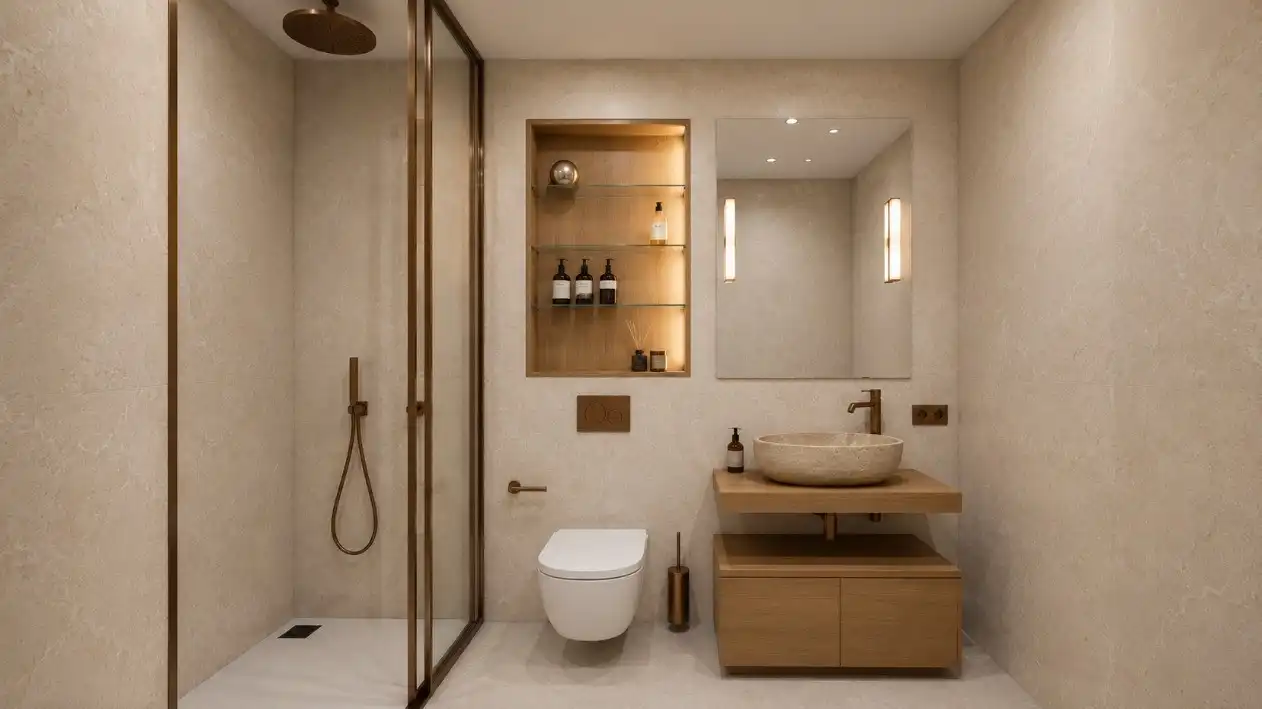 Baño de Planta baja en venta en Torremolinos con Aire acondicionado, Jardín privado y Terraza