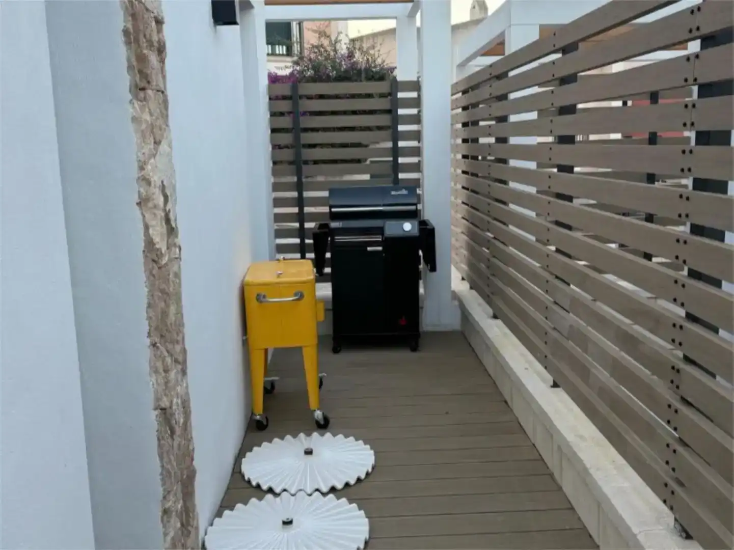 Terrassa de Casa adosada de lloguer en Sant Josep de sa Talaia amb Aire condicionat, Jardí privat i Piscina
