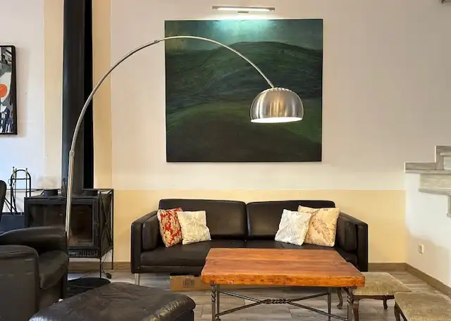 Sala de estar de Casa o chalet de alquiler en Barcelona con Aire acondicionado, Calefacción y Jardín privado