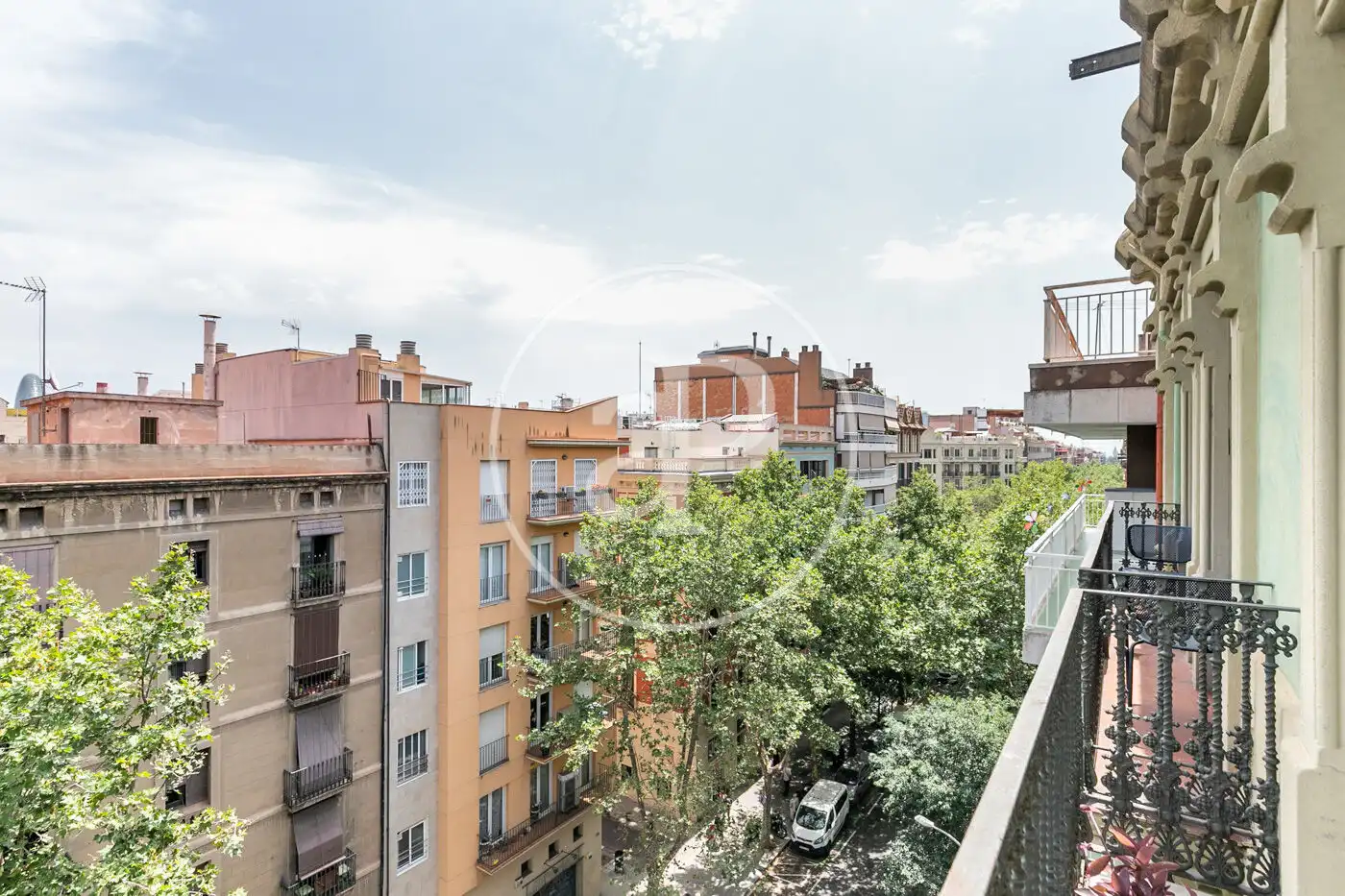Vista exterior de Pis de lloguer en Barcelona amb Aire condicionat, Calefacció i Moblat
