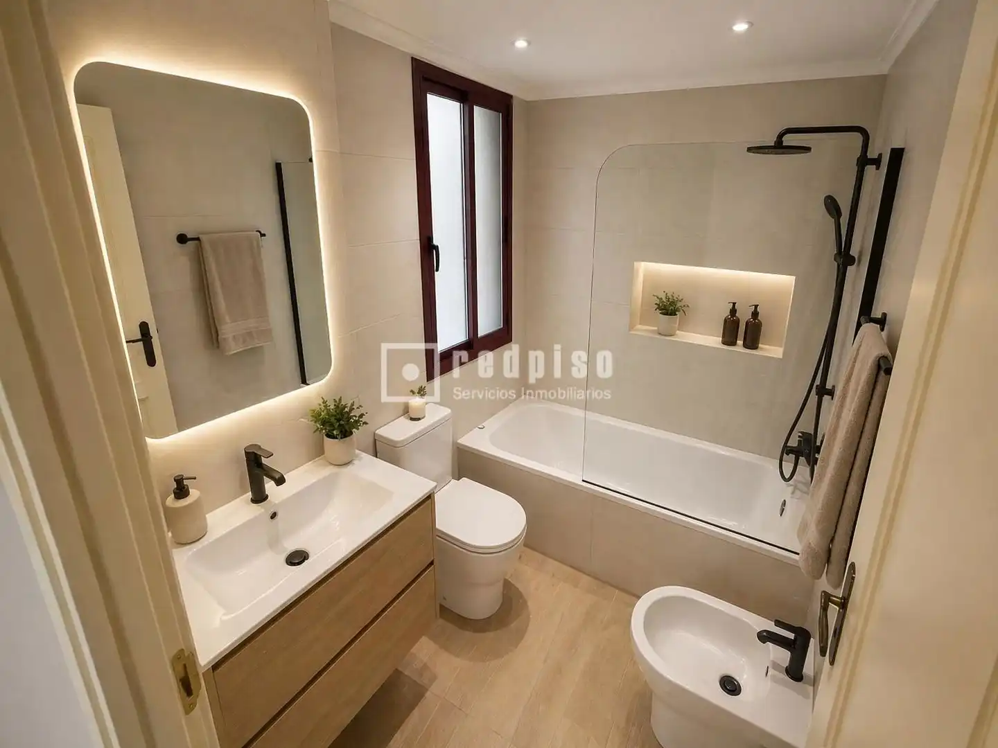 Badezimmer von Wohnung zum Verkauf in Pinto mit Klimaanlage, Heizung und Abstellraum