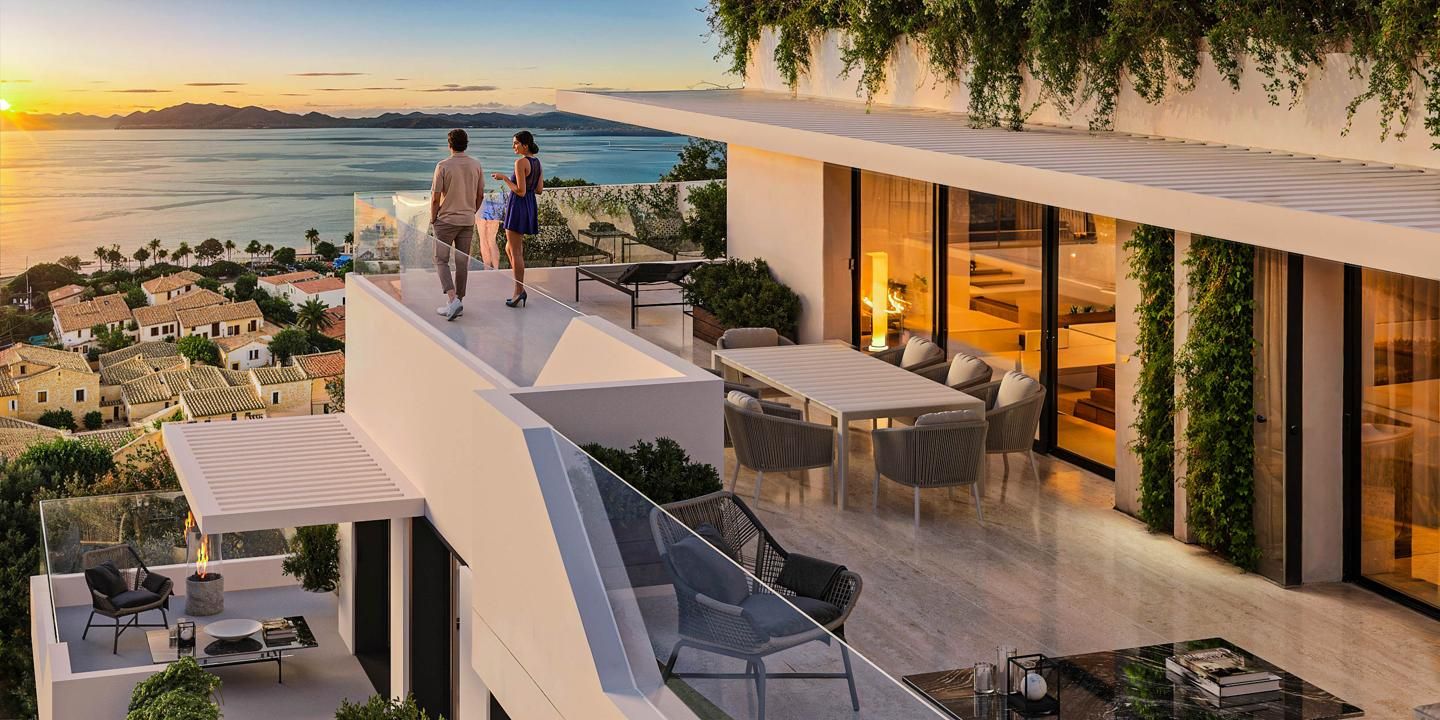 Terraza de Ático en venta en Mijas con Aire acondicionado, Calefacción y Jardín privado