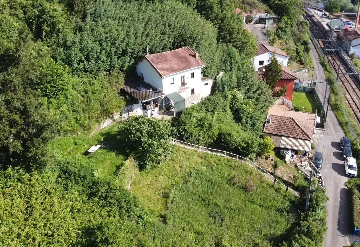 Vista exterior de Casa o chalet en venta en Mieres (Asturias) con Calefacción, Jardín privado y Terraza