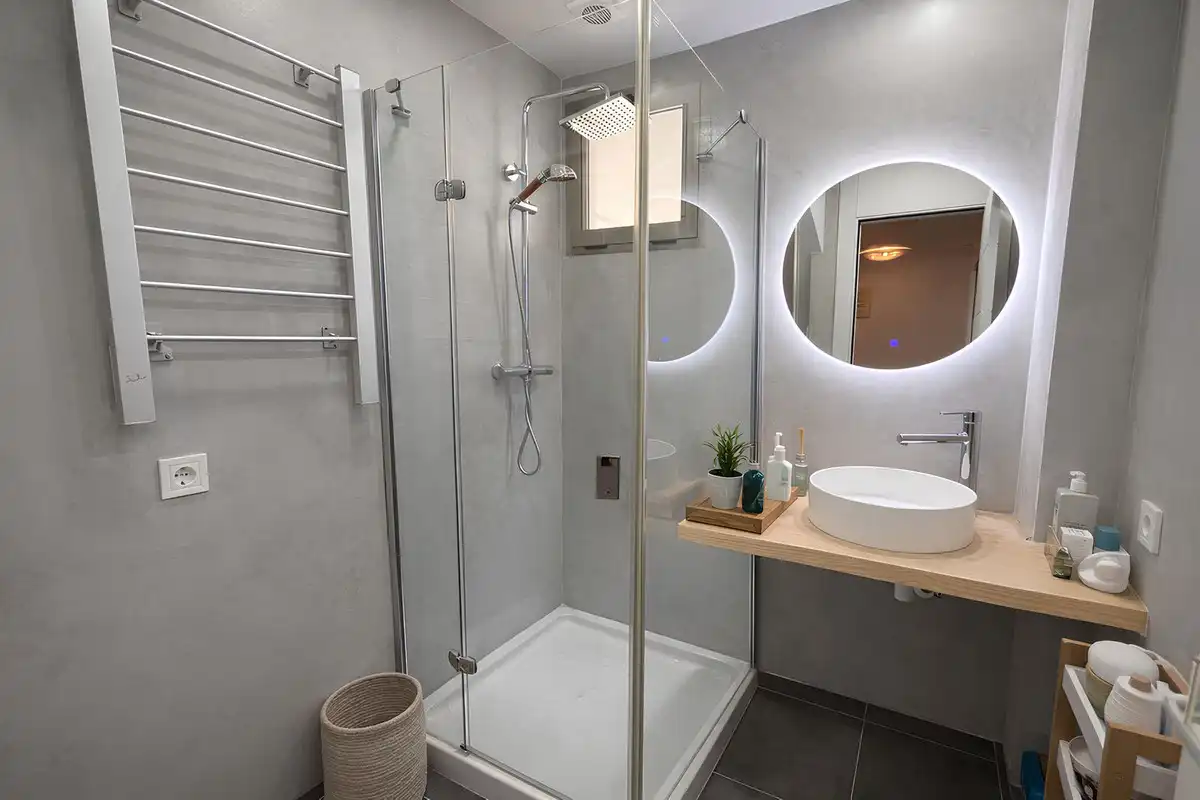 Baño de Ático en venta en Mijas con Aire acondicionado, Calefacción y Piscina
