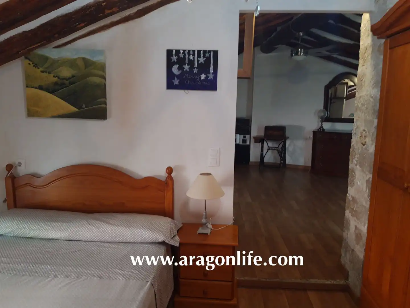 Habitación de Casa o chalet en venta en Caspe con Aire acondicionado, Parquet y Amueblado