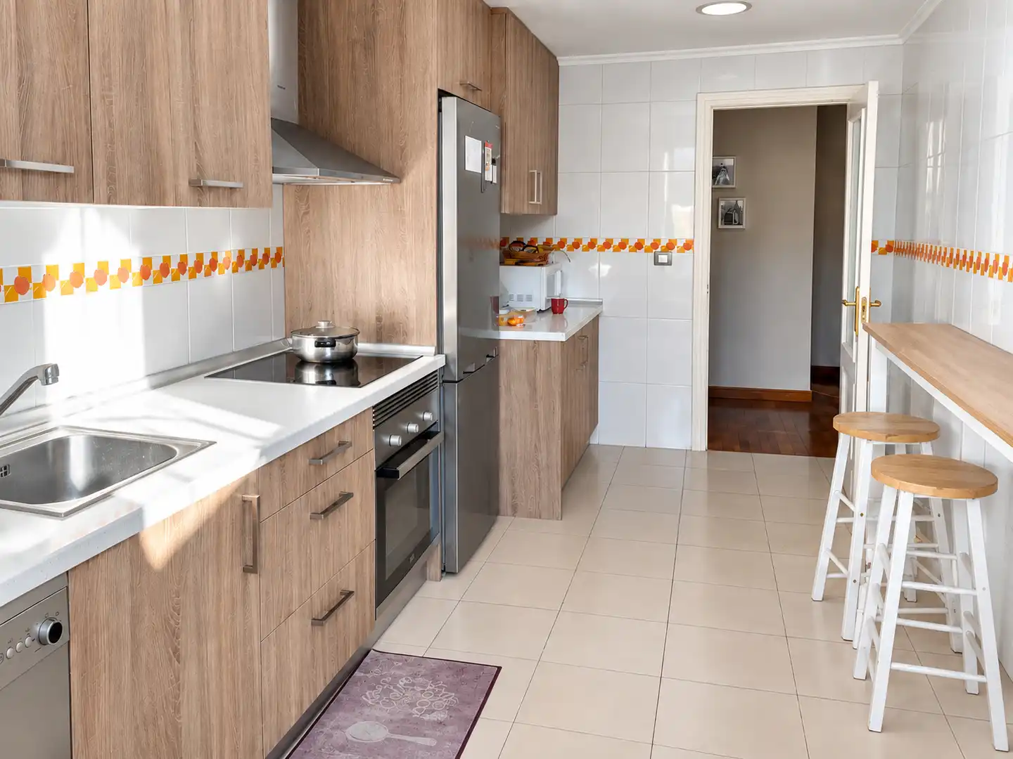 Küche von Dachboden zur Miete in Santa María de Cayón mit Heizung, Terrasse und Abstellraum