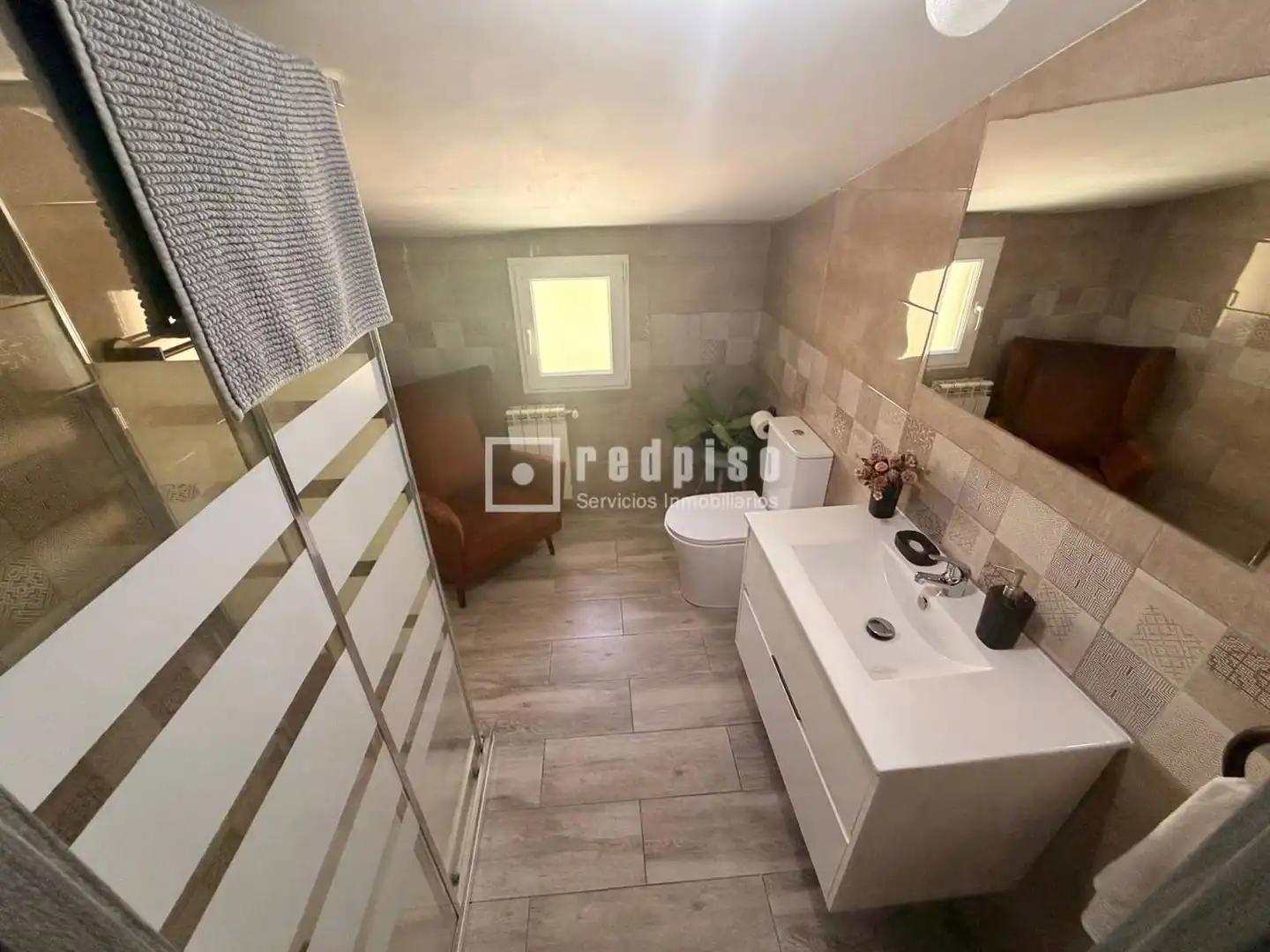 Baño de Casa o chalet en venta en Santa María de la Alameda con Aire acondicionado, Calefacción y Trastero