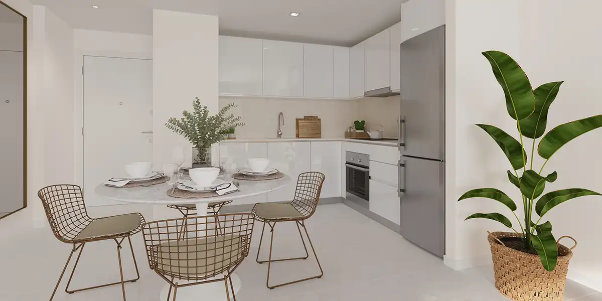 Cocina de Ático en venta en Benalmádena con Aire acondicionado, Terraza y Piscina comunitaria