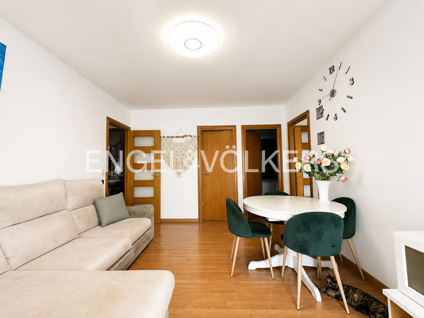 Sala de estar de Piso en venta en Mataró con Calefacción, Parquet y Balcón