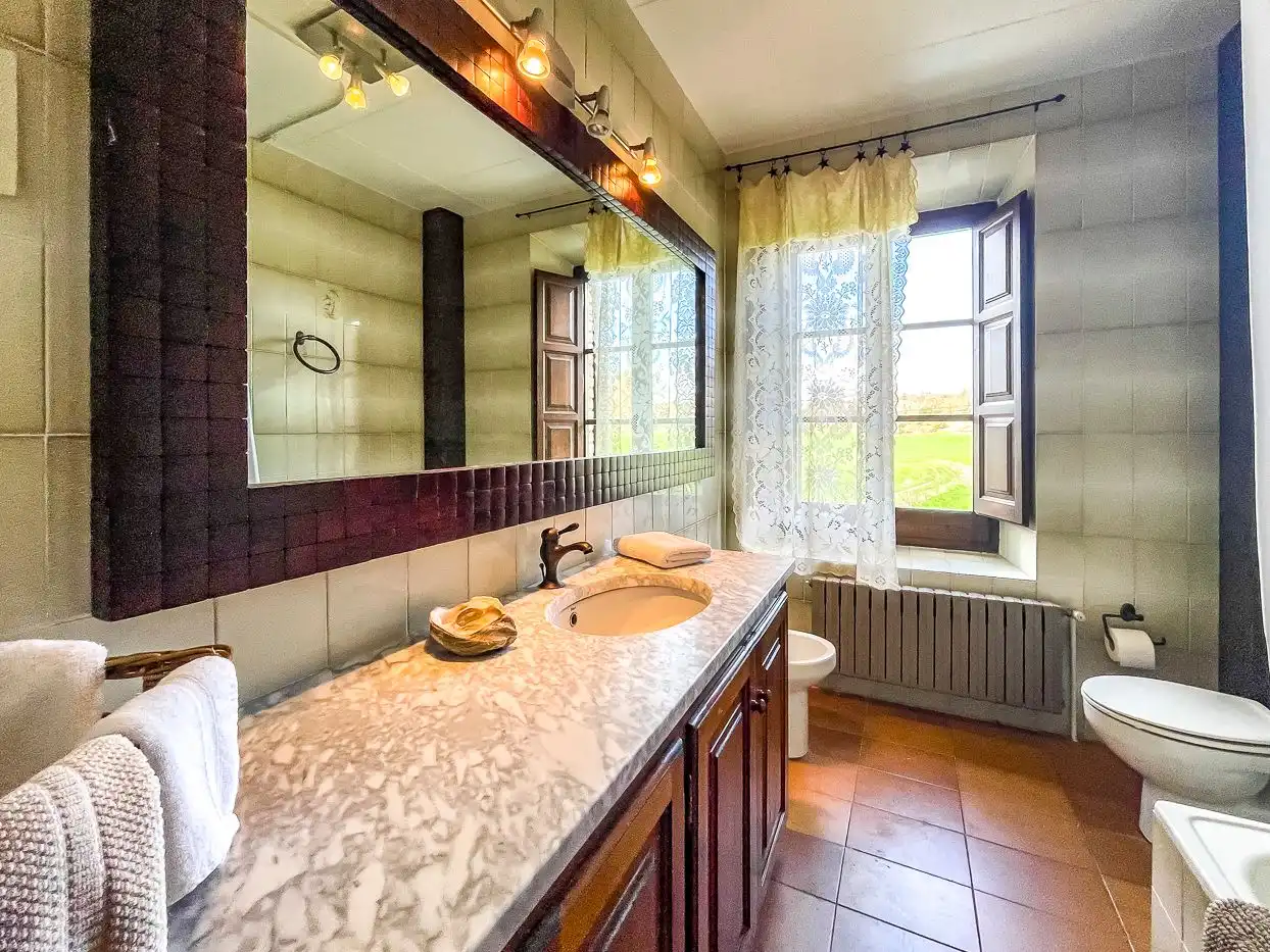 Baño de Finca rústica en venta en Rupit i Pruit con Jardín privado